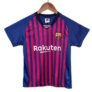 FC Barcelona‎ Messi 10 Soccer Jersey Youth 6/7 Blue Red Football Shirt Rakuten